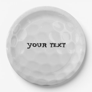 Assiettes En Carton Plate-forme de Customise de golf