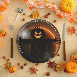 Assiettes En Carton Plate-forme en papier d'Halloween pour enfants