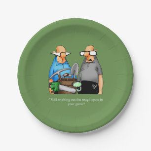 Assiettes En Carton Plates d'Anniversaire À Thèmes De Golf Amusant