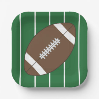 Assiettes En Carton Plates de la partie de football sportif