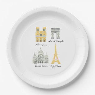 Assiettes En Carton Plates de Paris