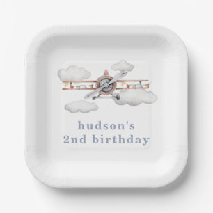 Assiettes En Carton Plates-formes   Plaques de fête nuageuse