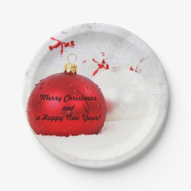 Assiettes En Carton Plato de Navidad (Devant)