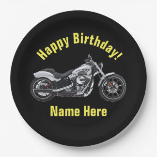 Assiettes En Carton Plats d'anniversaire de moto