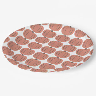 Assiettes En Carton Plats de partie de citrouille