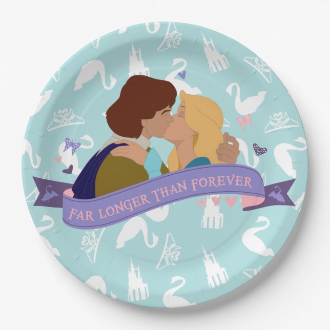 Assiettes En Carton Plats de partie d'ODETTE et de Derek (9 pouces) (Devant)