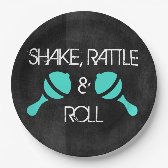 Assiettes En Carton Plats de vedette du rock (Devant)