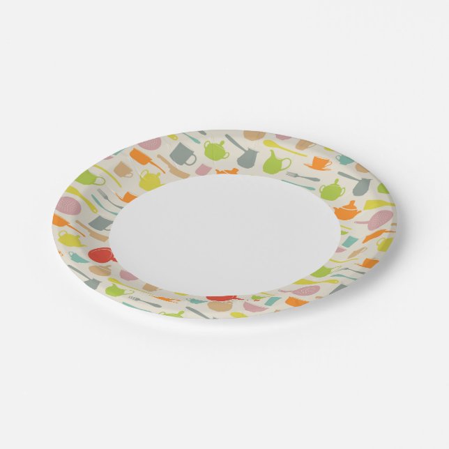 Assiettes En Carton Plats Motifs (Angle)