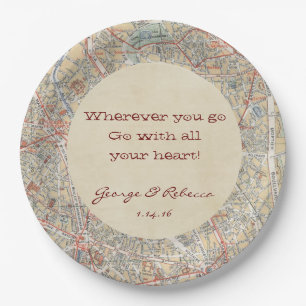 Assiettes En Carton Plats personnalisés de carte