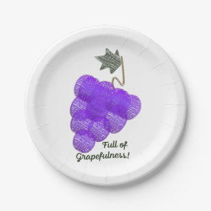 Assiettes En Carton Plein de raisins