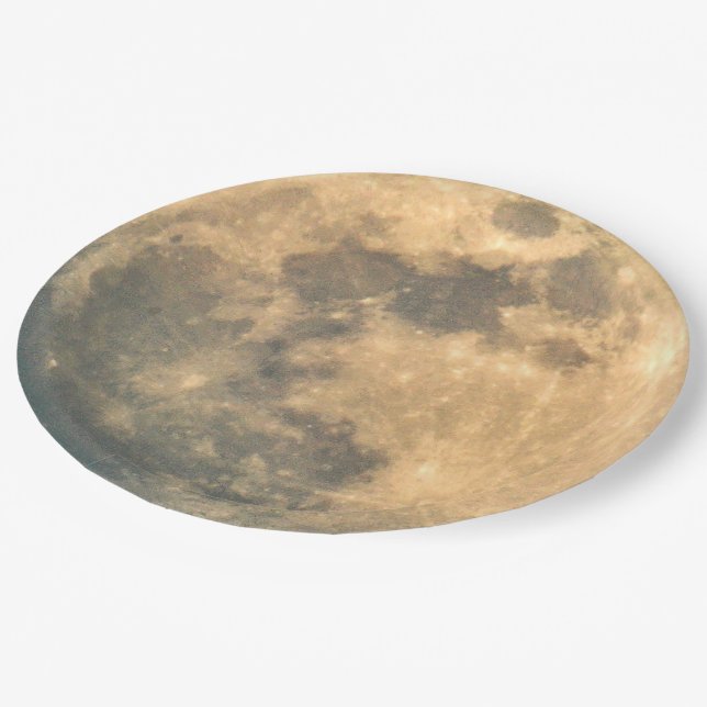 Assiettes En Carton Pleine lune (Angle)