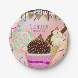 Assiettes En Carton Pluie Arroses Candy Land Sweets Party