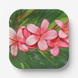 Assiettes En Carton plumérie