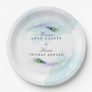 Assiettes En Carton Plumes de paquetage