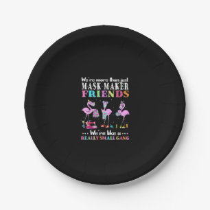 Assiettes En Carton Plus qu'un simple Flamant rose d'amis Mask Maker