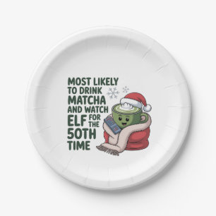 Assiettes En Carton Plus susceptible de boire du Matcha et de regarder