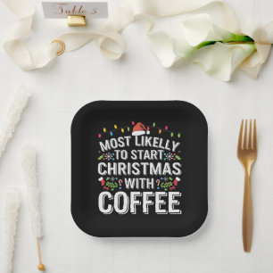 Assiettes En Carton Plus susceptible de commencer Noël avec une famill
