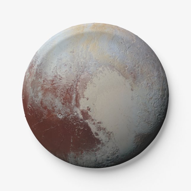 Assiettes En Carton Pluton planète (Devant)