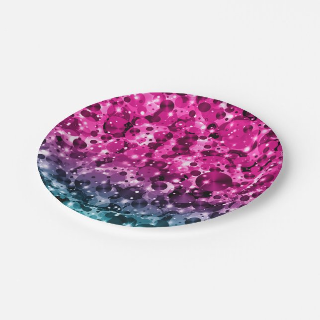 Assiettes En Carton Points de fête 12 PLAQUES DE FÊTE PAPIER (Angle)