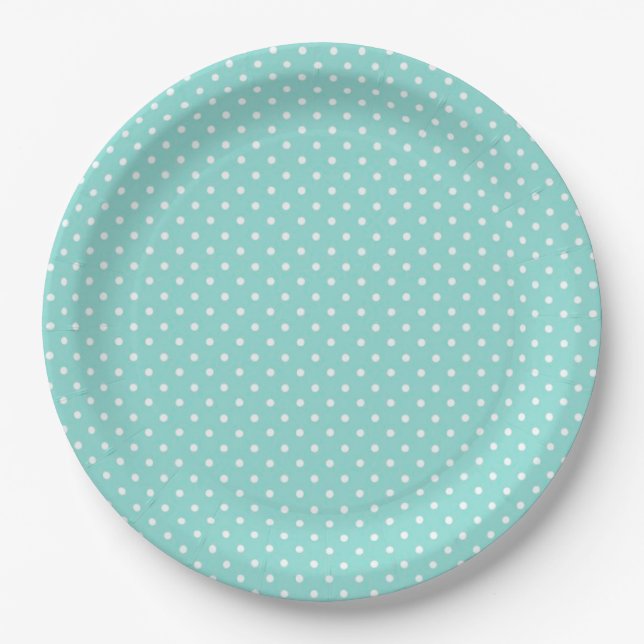 Assiettes En Carton Pois (Devant)