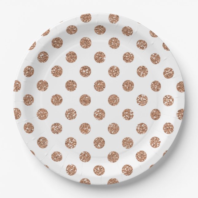 Assiettes En Carton Pois (Devant)