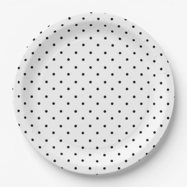 Assiettes En Carton Pois (Devant)