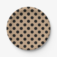 Pois noirs sur beige