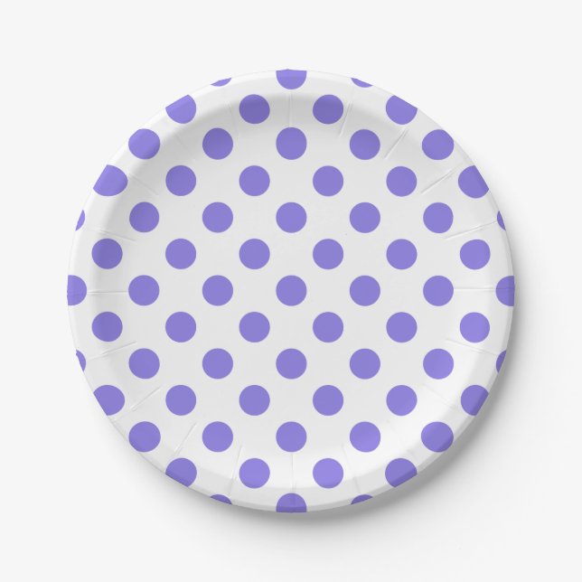 Assiettes En Carton Pois périphériques (Devant)
