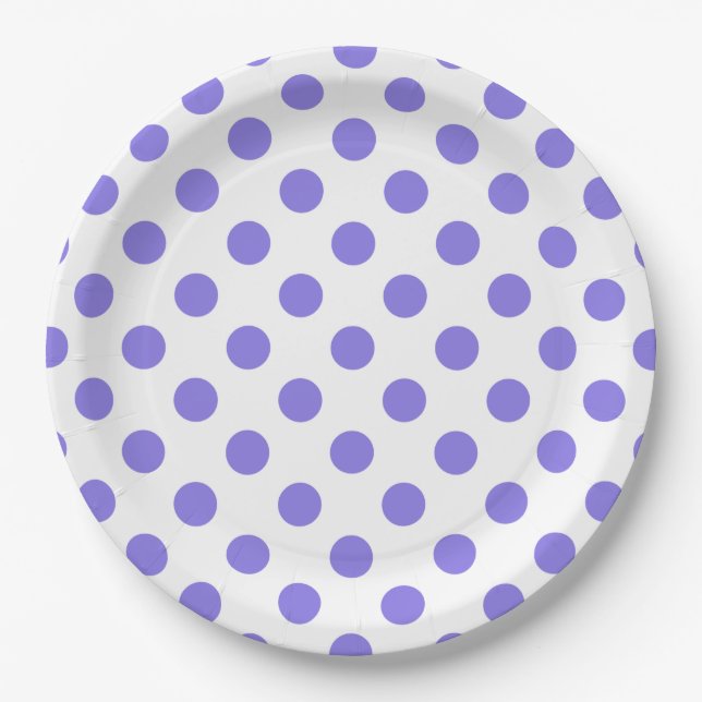 Assiettes En Carton Pois périphériques (Devant)