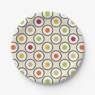 Assiettes En Carton Pois Sushi Maki