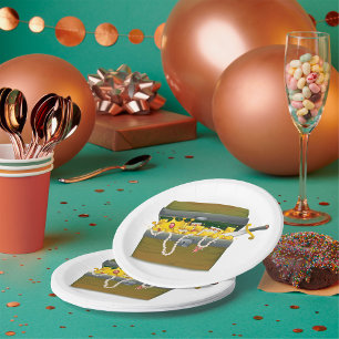 Assiettes En Carton Poitrine au trésor