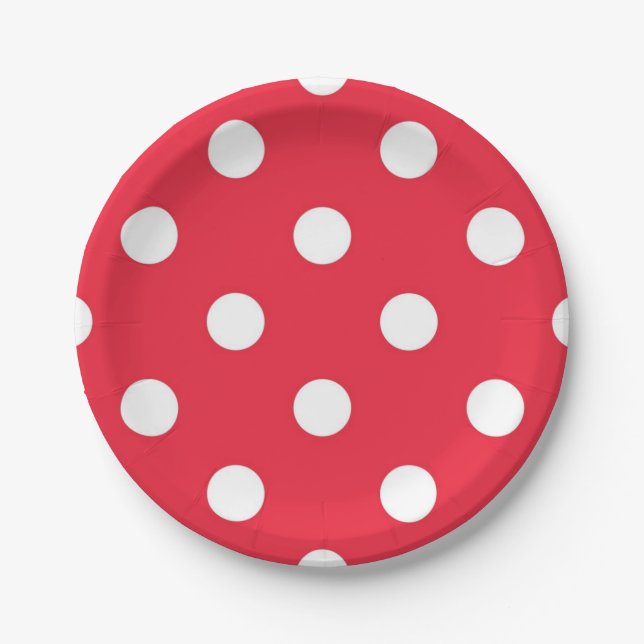 Assiettes En Carton Polka dot (Devant)