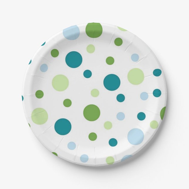 Assiettes En Carton Polka dot (Devant)
