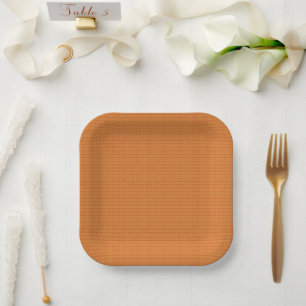 Assiettes En Carton Polka minuscule couleur orange texture (foncé) g9