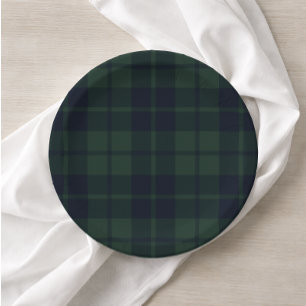 Assiettes En Carton Polo Prépa Tartan à Carreaux