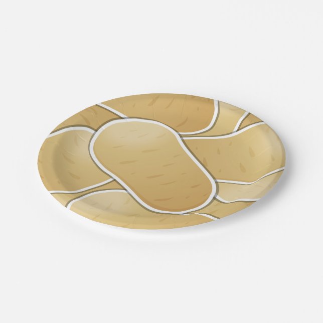 Assiettes En Carton Pomme de terre (Angle)