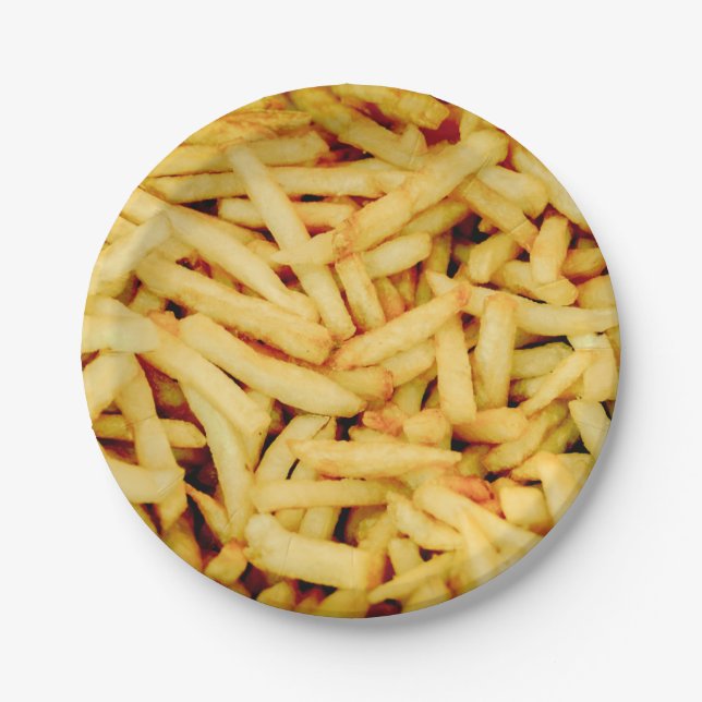 Assiettes En Carton Pommes frites (Devant)