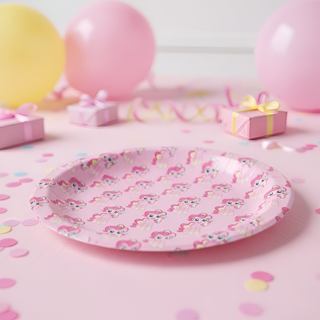 Assiettes En Carton Poney (Créateur téléchargé)