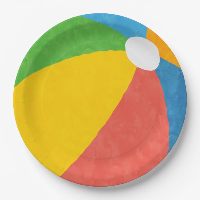 Assiettes En Carton Pool Party Anniversaire Décor Fournitures (Devant)