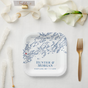 Assiettes En Carton Portland Maine Casco Bay Mariage