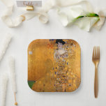 Assiettes En Carton Portrait de Gustav Klimt<br><div class="desc">Cette peinture populaire de Klimt est intitulée "Portrait d'Adele Bloch-Bauer" et a été peinte en 1907. Gustav Klimt (14 juillet 1862 - 6 février 1918) était un peintre symboliste autrichien et l'un des membres les plus importants du mouvement de sécession de Vienne. Klimt est réputé pour ses peintures, ses peintures...</div>