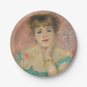 Assiettes En Carton Portrait de l'actrice Jeanne Samary, Auguste Renoi