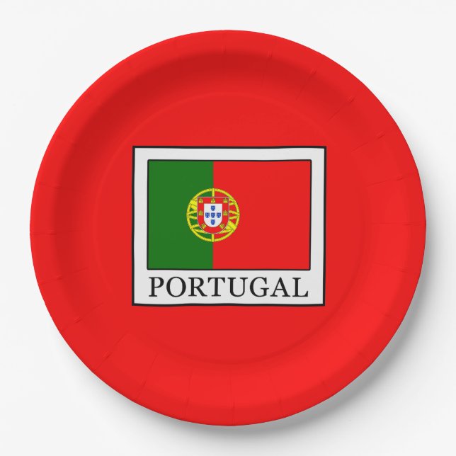 Assiettes En Carton Portugal (Devant)
