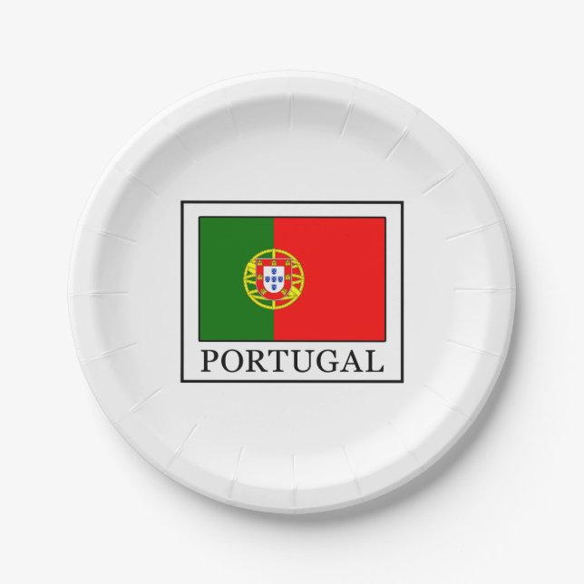 Assiettes En Carton Portugal (Devant)