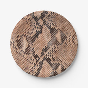 Assiettes En Carton Poster de animal Cool Motif Snakeskin