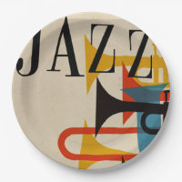 Poster style Jazz Retro années 1950 beatnik milieu