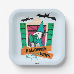 Assiettes En Carton Potions Magiques de Snoopy Peanuts Halloween