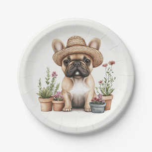 Assiettes En Carton Pots de fleurs de jardinage de Bulldog