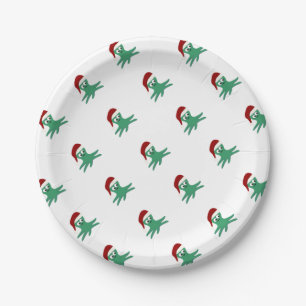 Assiettes En Carton poulpe de Noël