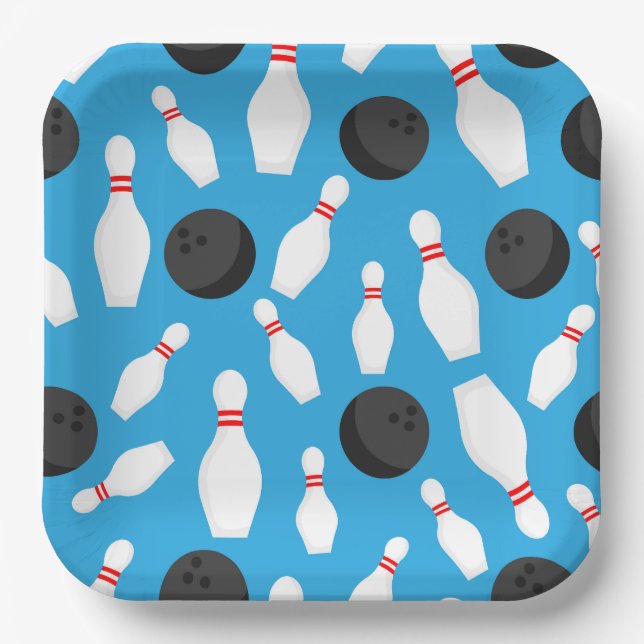 Assiettes en carton pour Bowling, Soirée de jeux d (Recto)